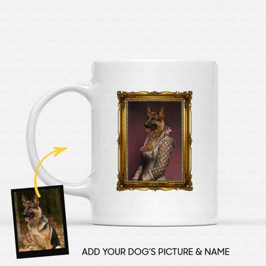 Personalized Dog Gift Idea - Royal Dog's Portrait 24 For Dog Lovers - White Mug